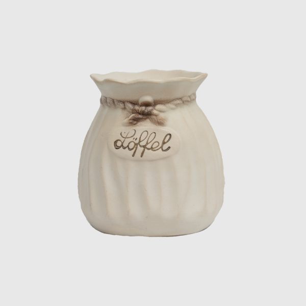 Vaza din ceramica rustica in forma de sac Decoratiuni