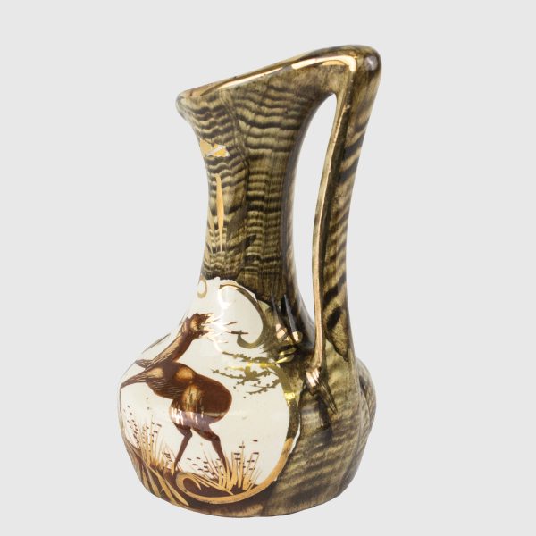 Vaza din ceramica cu motivul cerbului Decoratiuni