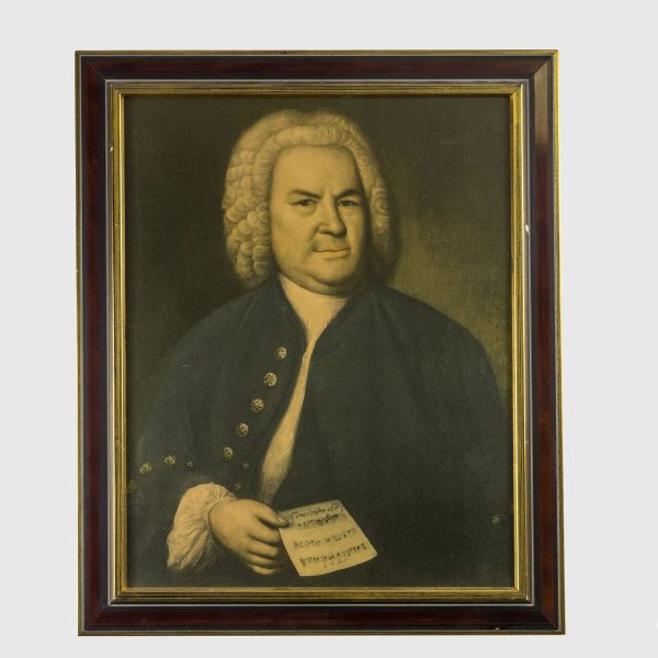 Tablou reproducere dupa portretul compozitorului Johann Sebastian Bach lucrarea lui Elias Gottlieb Hausmann din 174 Decoratiuni