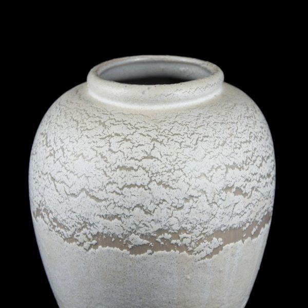 Vas din ceramica lucrat manual in anii 80 cu un model unicat Decoratiuni