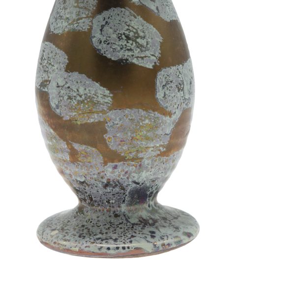 Vază vintage din ceramică realizată manual cu model unicat stilul midcentury Decoratiuni