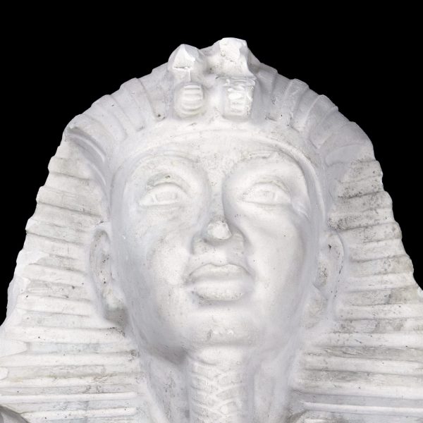 Set de două statui din ipsos în forma unui chip de faraon Decoratiuni