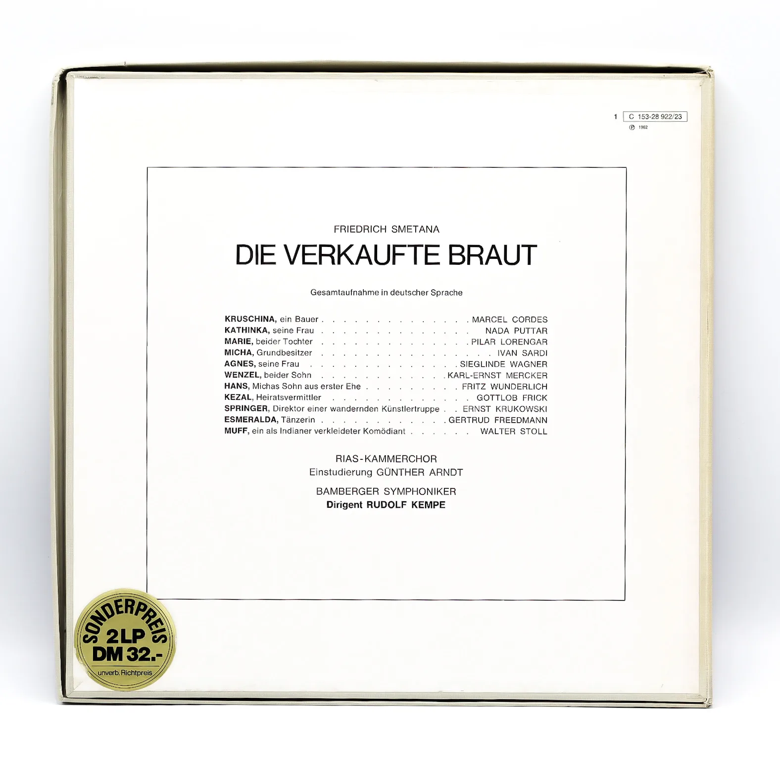 Vinil „Die verkaufte Braut” – Smetana – 2LP, EMI Electrola Decoratiuni
