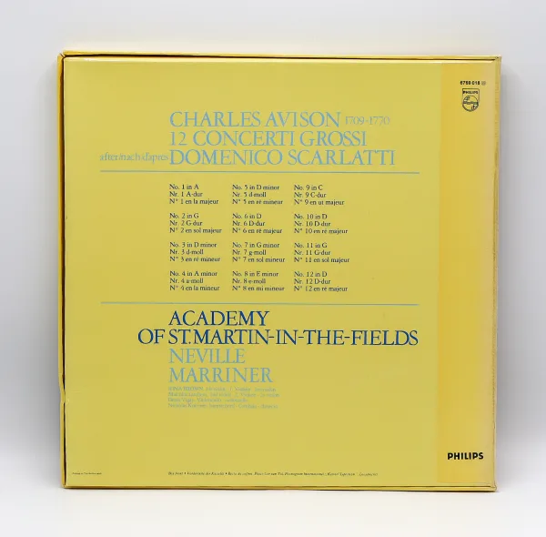 Colecție 12 concerte după Domenico Scarlatti de Charles Avison 1979 Philips Decoratiuni