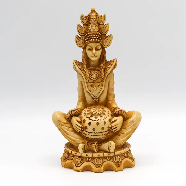 Statuetă vintage Tretchikoff din rășină Thai Buddha cu motivul meditației Decoratiuni