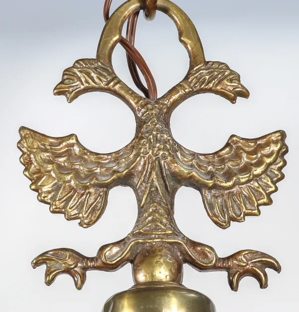 Candelabru cu 12 brațe în stil flamand cu motivul vulturului mijlocul sec. XX Corpuri de iluminat