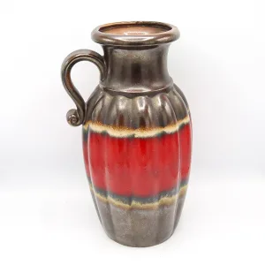 Vas ceramic vintage de Scheurch Keramik Germania de Vest anii 60 Decoratiuni