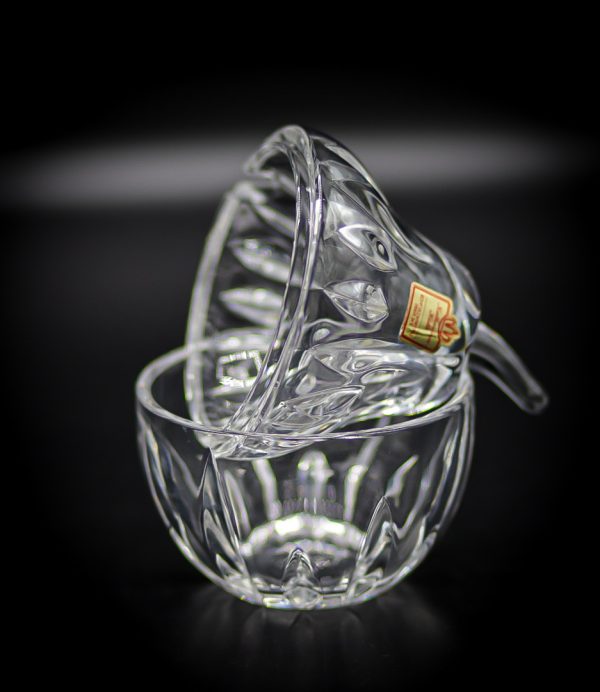 Bol vintage din cristal 24% plumb de Katharinen Hulle cu motivul perei Boluri