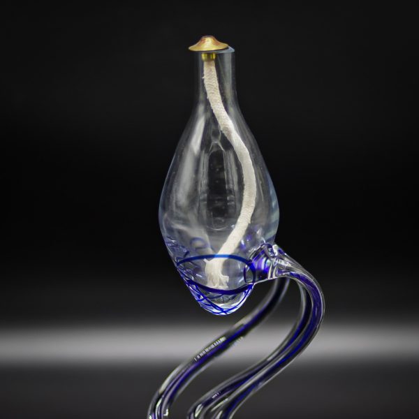 Lampă midcentury lucrată din sticlă de Krosno Josefina Polonia anii 70 Decoratiuni