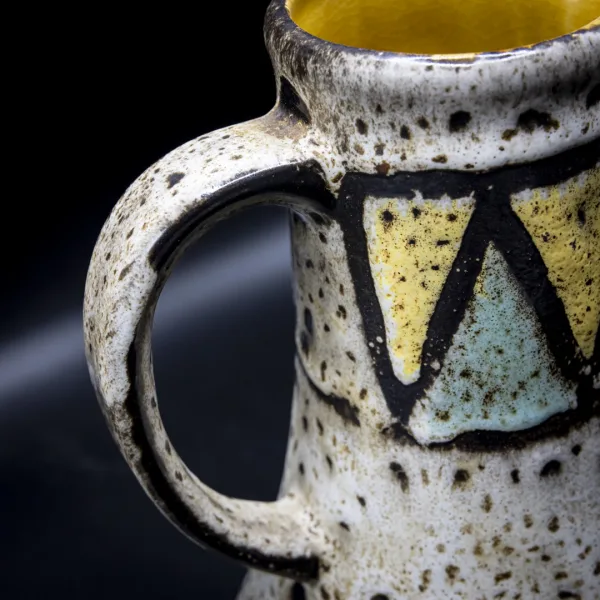 Ulcior decorativ din ceramică în stilul midcentury Bay Keramik Germania de Vest Decoratiuni