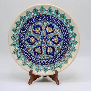 platou-decorativ-traditional-turcesc-lucrat-manual-din-ceramica-elhanracini-turcia