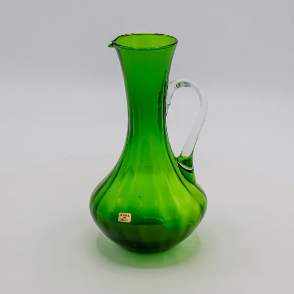 Vază tip ulcior din sticlă de Murano produsă în Italia anii 70 Decoratiuni