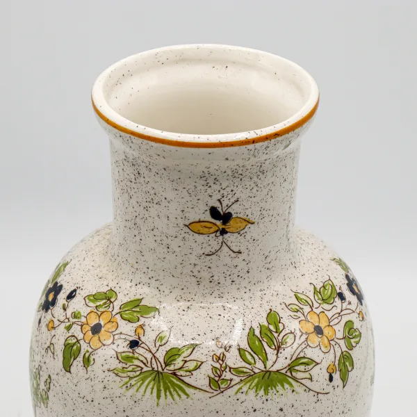 Vază din ceramică de colecție Rep. Vieux Moustiers anii 50 Decoratiuni