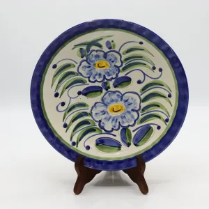 farfurie-decorativa-lucrata-manual-din-ceramica-cu-motive-florale-de-claudio-bernini