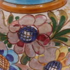 Ulcior lucrat din ceramică și pictat manual cu motive florale Decoratiuni
