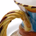 Ulcior lucrat din ceramică și pictat manual cu motive florale Decoratiuni