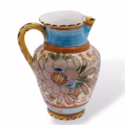 Ulcior lucrat din ceramică și pictat manual cu motive florale Decoratiuni