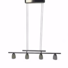 Lustră modernă cu 4 pendule, reglabilă, din metal cromat și sticlă mată, soclu G4 (12V) Corpuri de iluminat