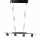 Lustră modernă cu 4 pendule, reglabilă, din metal cromat și sticlă mată, soclu G4 (12V) Corpuri de iluminat