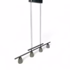 Lustră modernă cu 4 pendule, reglabilă, din metal cromat și sticlă mată, soclu G4 (12V) Corpuri de iluminat