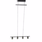 Lustră modernă cu 4 pendule, reglabilă, din metal cromat și sticlă mată, soclu G4 (12V) Corpuri de iluminat