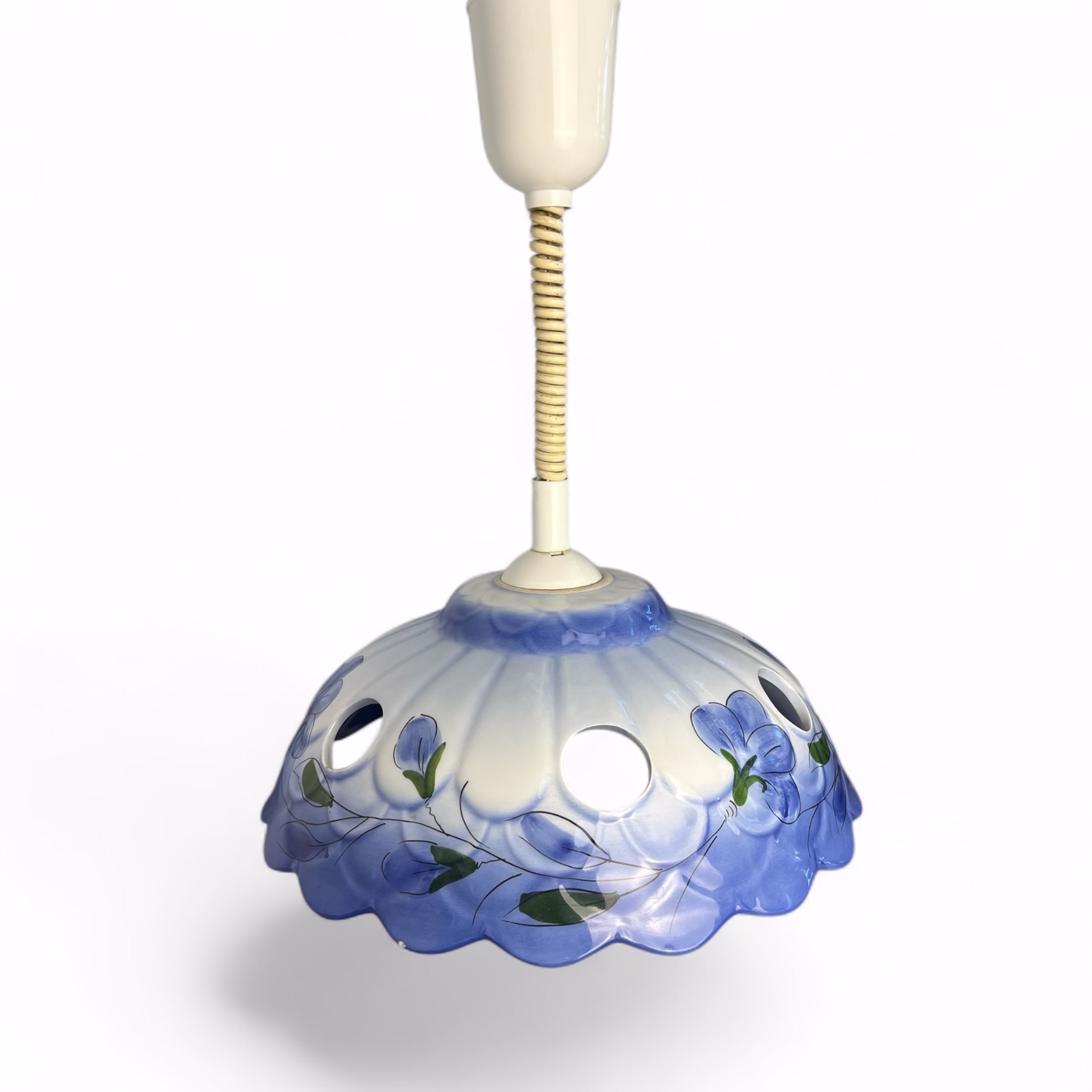 Lustră vintage reglabilă din ceramică pictată manual Corpuri de iluminat