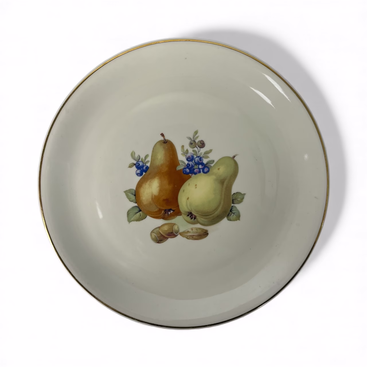 Platou vintage PMR Jaeger & Co Bavaria din porțelan fin, decor fructe