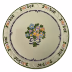Platou decorativ Zeller Keramik Biedermeier pictat manual cu motive florale Platouri