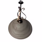 Lampă suspendată vintage Honsel Leuchten, sticlă marmorizată și metal patinat, Germania, anii ’90 Corpuri de iluminat