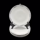 Serviciu de masă Scherzer Germania, 24 piese, porțelan Mid-Century Modern, decor geometric gri Servicii de masa