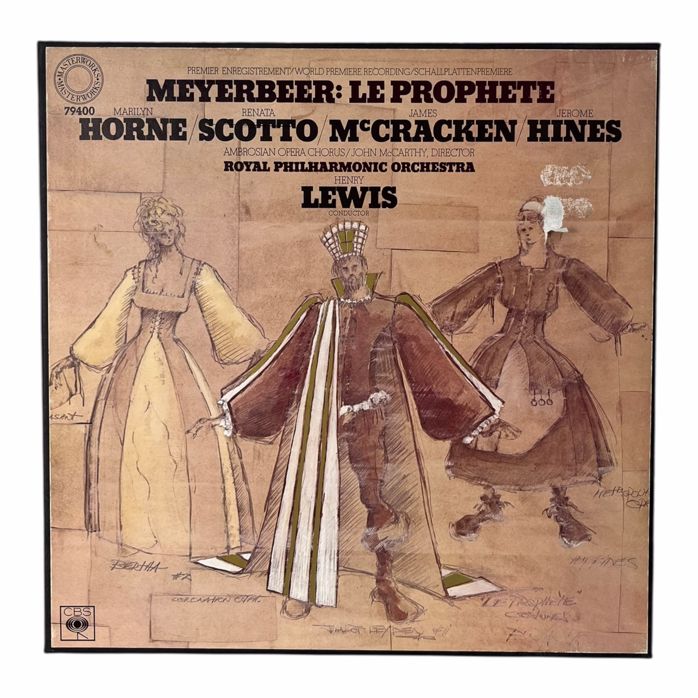 Le Prophète – Giacomo Meyerbeer  Box 4 LP CBS Masterworks premier recording