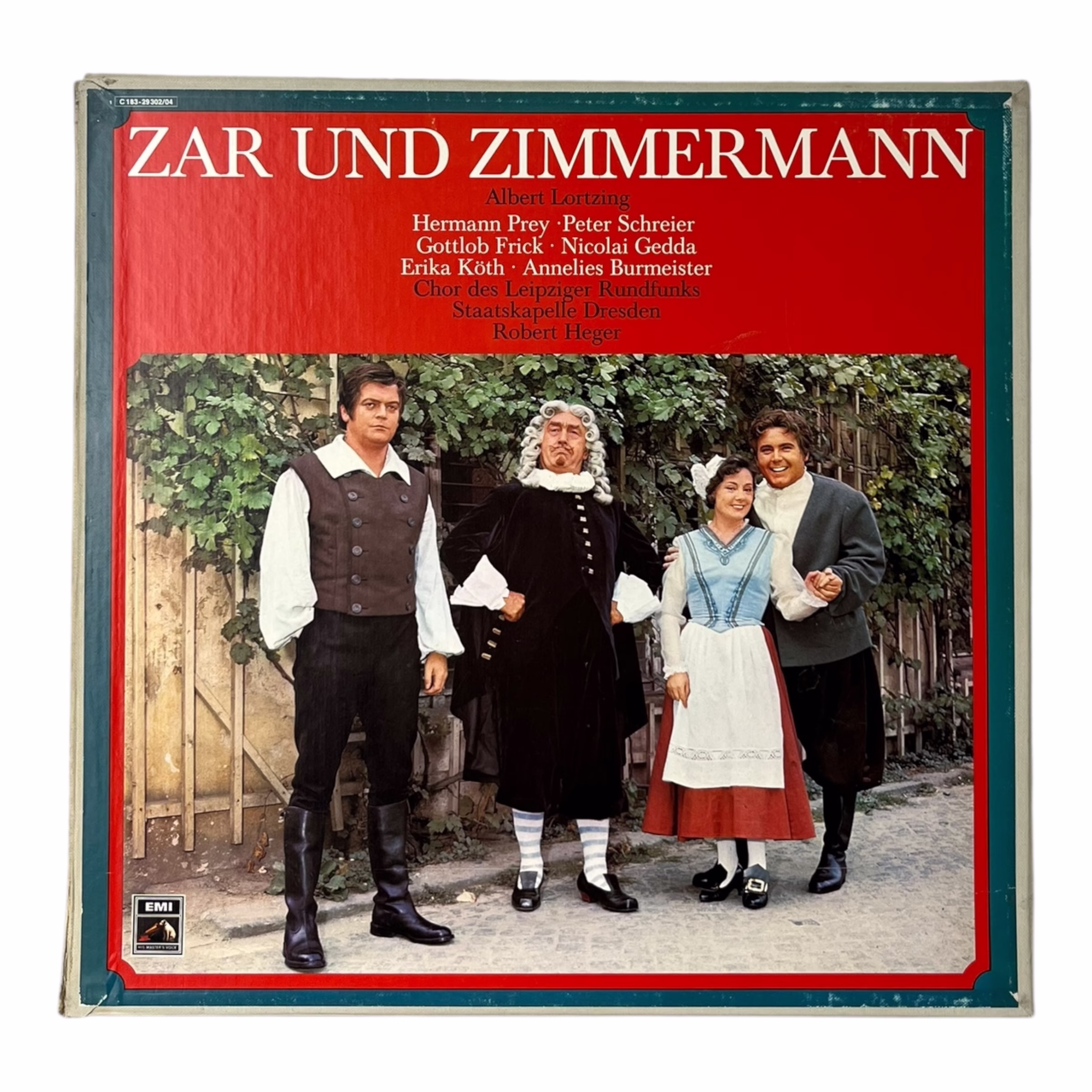 Albert Lortzing Zar und Zimmermann operă comică integrală box 3 LP EMI Electrola stereo Germania