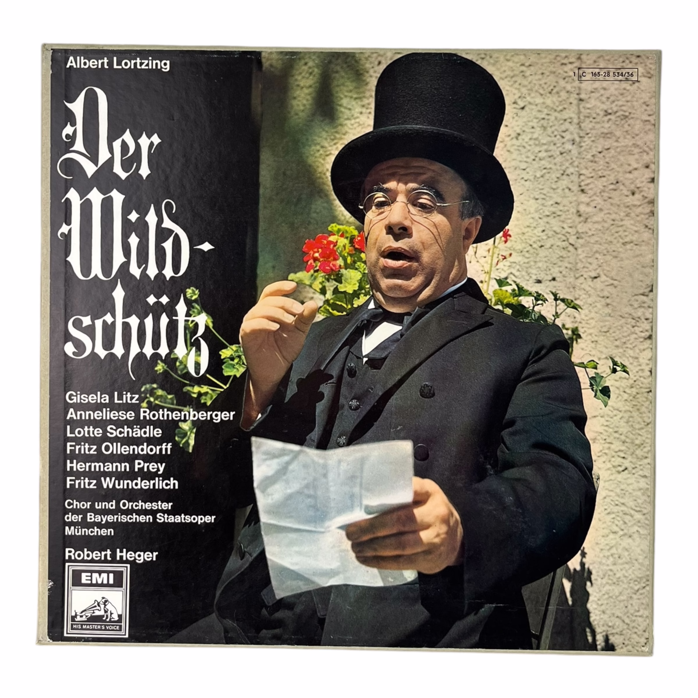 Albert Lortzing Der Wildschütz operă comică integrală box 3 LP EMI His Master’s Voice stereo Germania