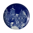 Farfurie decorativă din porțelan Royal Bavaria 1977 Rothenburg ob der Tauber Poarta Sieberstor Decoratiuni