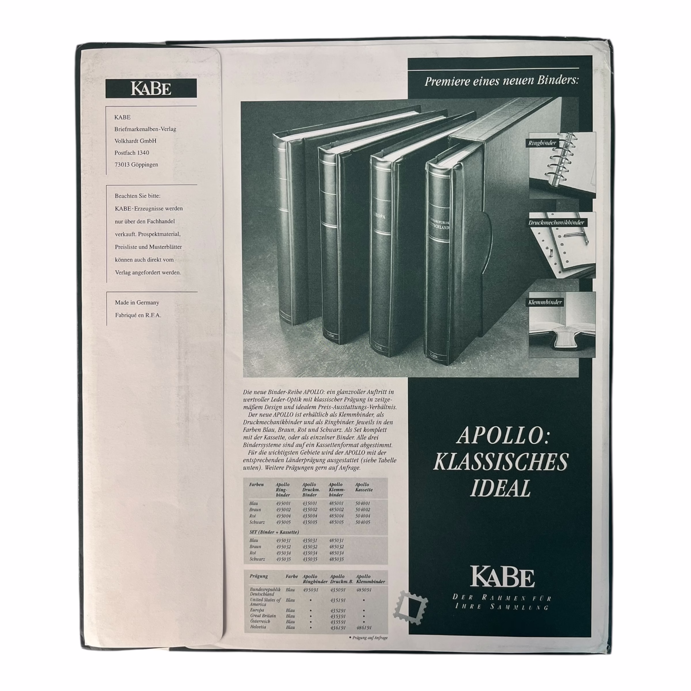 Colecție timbre Germania Federală 1960–1967 și 1970–1982 141 file în albume KABE Articole de colecție