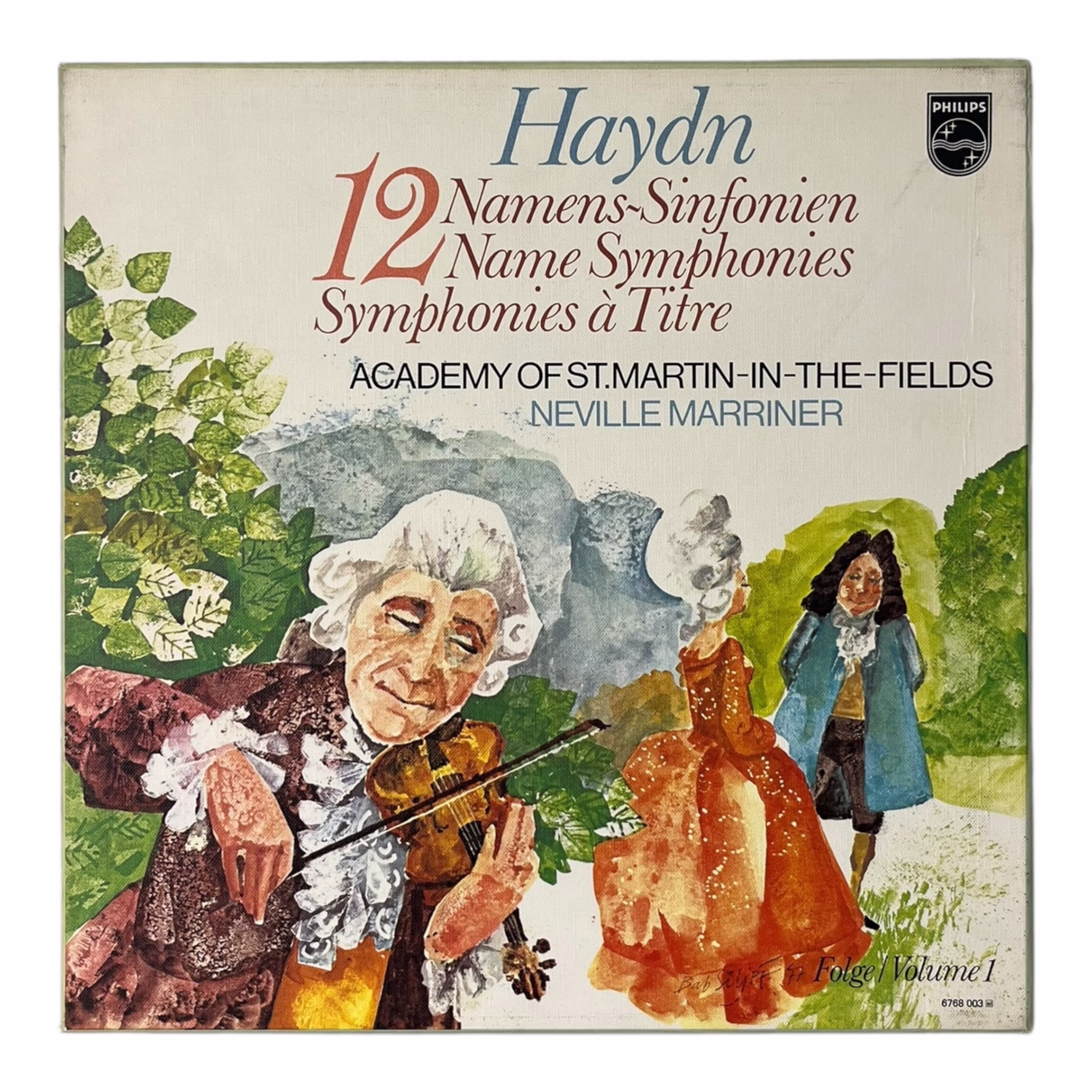 12 Name Symphonies Joseph Haydn Academy of St Martin in the Fields Neville Marriner box set 6 LP Philips stereo