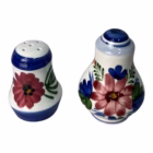 Set ceramic vintage pictat manual – model floral alpin cu 7 piese Servicii de masa