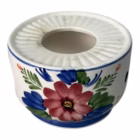 Set ceramic vintage pictat manual – model floral alpin cu 7 piese Servicii de masa
