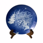 Farfurie decorativă din porțelan Royal Copenhagen Juleaftener 1981 Christmas Peace Decoratiuni