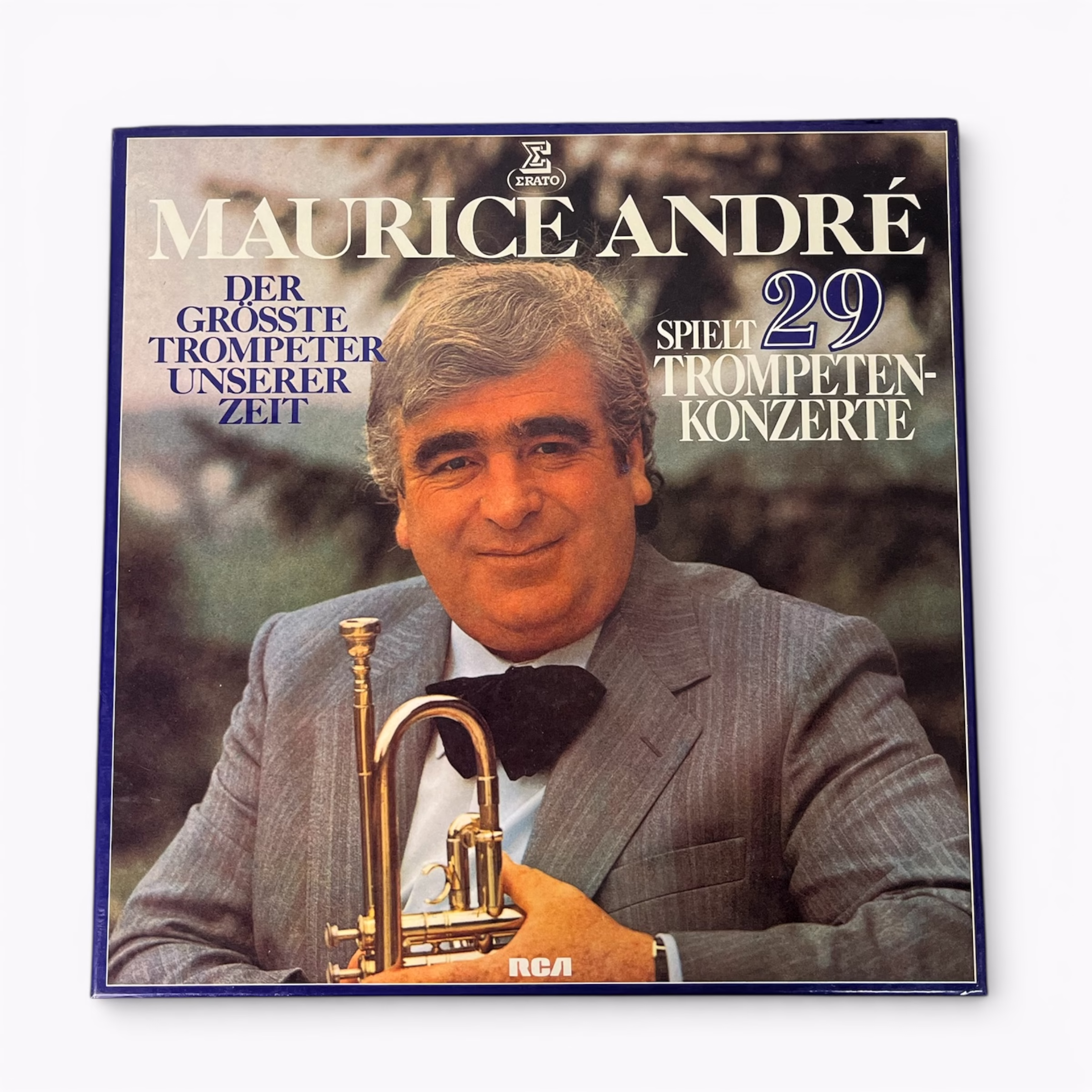 Maurice André – Der größte Trompeter unserer Zeit – Box set 6 LP-uri vinil, Erato / RCA, concerte pentru trompetă