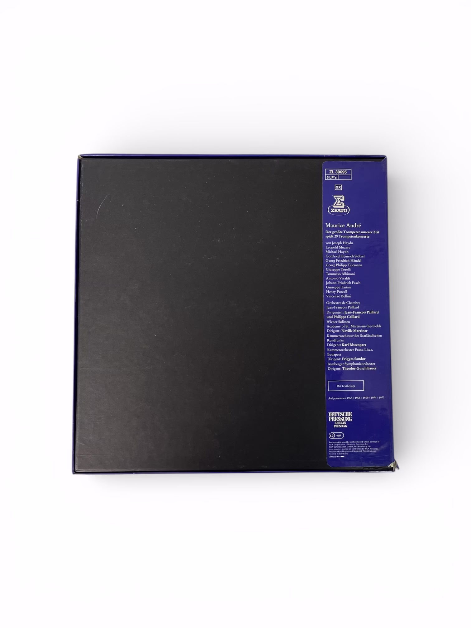 Maurice André – Der größte Trompeter unserer Zeit – Box set 6 LP-uri vinil, Erato / RCA, concerte pentru trompetă Decoratiuni