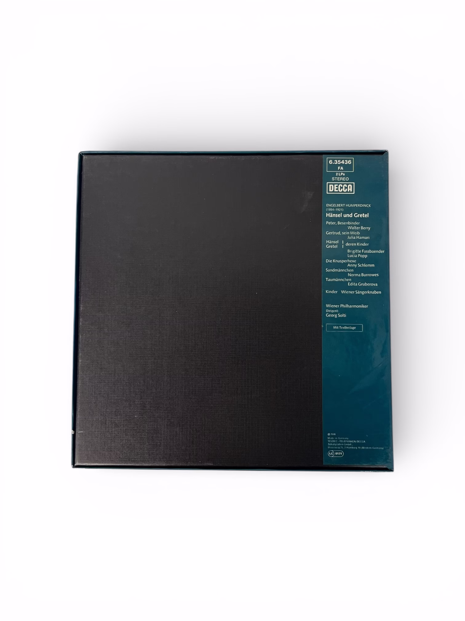 Hänsel si Gretel – Engelbert Humperdinck, box set 2 LP, Decca, dirijor Georg Solti Decoratiuni