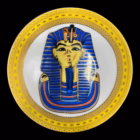 Set 6 cești cu farfurioare din porțelan fin – decor egiptean Tutankhamon – Fine Porcelain Cesti cafea