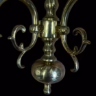 Pereche aplice de perete din alamă, stil Louis XVI, două brațe, Europa de Vest, sec. XX Aplice