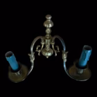 Pereche aplice de perete din alamă, stil Louis XVI, două brațe, Europa de Vest, sec. XX Aplice
