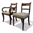Set 2 scaune vintage în stil Empire / Regency Mobilier