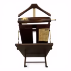 Presă electrică de pantaloni vintage Windsor Pressmaster – valet din lemn masiv, Germania Mobilier