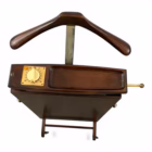 Presă electrică de pantaloni vintage Windsor Pressmaster – valet din lemn masiv, Germania Mobilier