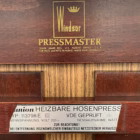Presă electrică de pantaloni vintage Windsor Pressmaster – valet din lemn masiv, Germania Mobilier