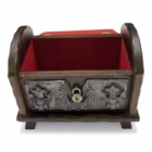 Cufăr decorativ vintage din lemn cu elemente metalice, stil medieval / gotic Decoratiuni